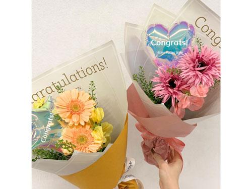 日比谷花壇のバルーンを使ったブーケ